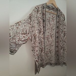 Floral print kimono - size L